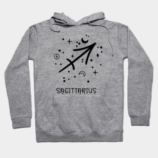 Sagittarius Celestial Zodiac Sign Symbol Hoodie